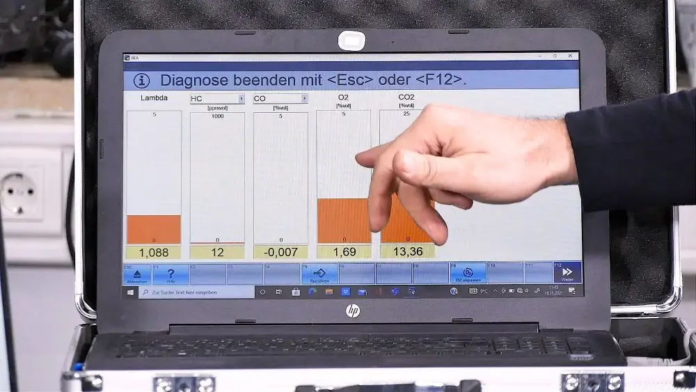 3.4 Injektordiagnose durch Beurteilung der Gemischadaptionen und Messung des Abgases